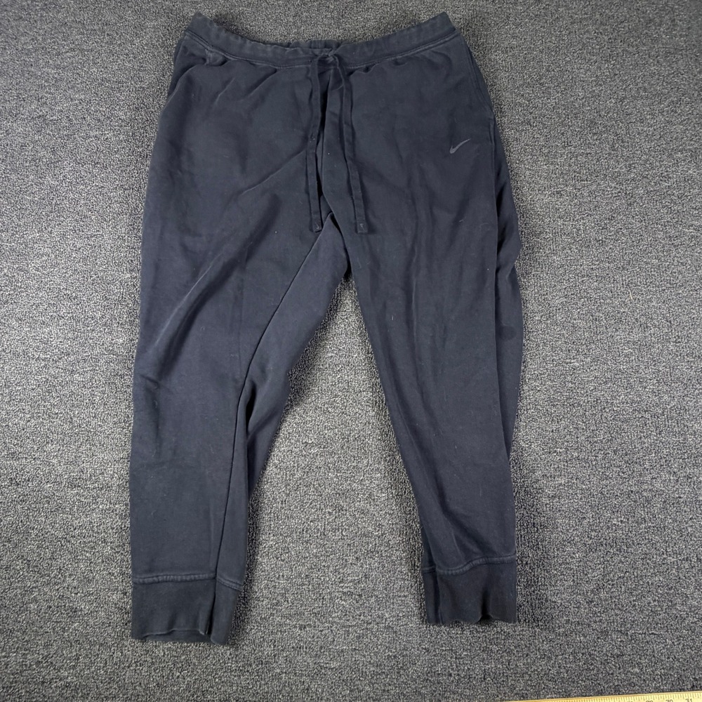Nike Sweatpants Womens 1X DB6080-010 Black Dri-FIT Tapered Jogger EUC